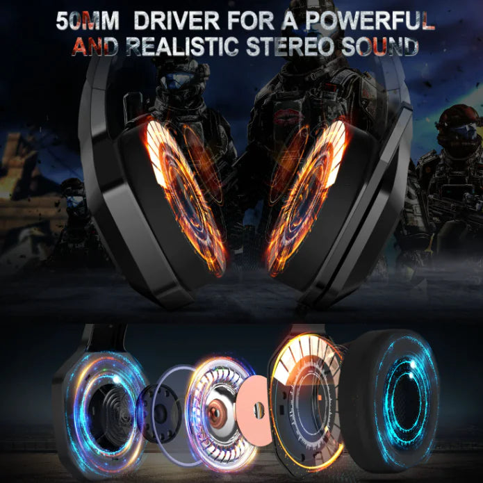 Onikuma K10 RGB Wired E-sports Gaming Headset