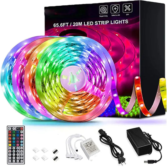 5050 RGB LED Strip Lights with Controller for Decor